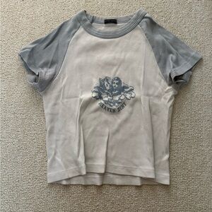 Brandy Melville Heavy Cream Graphic Tee